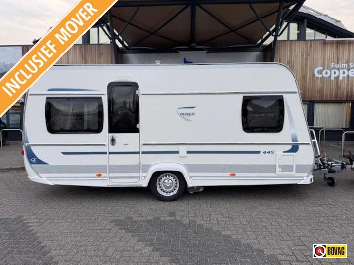 Fendt Bianco 445 TFB 2014 MOVER + VOORTENT!, Caravans en Kamperen, Caravans, tot en met 4, 1000 - 1250 kg, Rondzit, Fendt, Lengtebed