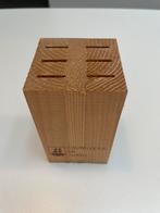 Blok in hout voor 6 steakmessen, Ophalen of Verzenden, Zo goed als nieuw, Hout, Bestekset