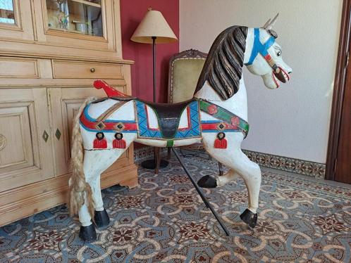 Cheval de carrousel en bois, Antiquités & Art, Art | Sculptures & Bois, Enlèvement