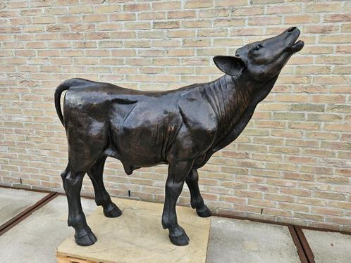 Levensgroot kalf in brons TOP! ruime keuze tuinbeelden !!!, Tuin en Terras, Tuinbeelden, Nieuw, Dierenbeeld, Overige materialen