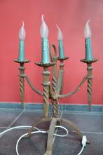 Luminaire vintage : Chandelier en acier, Antiek en Kunst, Antiek | Kandelaars, Ophalen of Verzenden