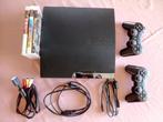 PS3 Slim + 4 games, Comme neuf, Enlèvement, Avec jeux, Avec 2 manettes