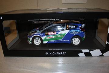 1:18 Minichamps Ford Fiesta RS WRC J.M.Latvala rally GB 2012 beschikbaar voor biedingen