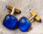Oude Swank manchetknopen blauw, Handtassen en Accessoires, Ophalen of Verzenden, Zo goed als nieuw