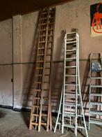 Echelle bois, Doe-het-zelf en Bouw, Ladders en Trappen, Ophalen, Gebruikt, Ladder, Opvouwbaar of Inschuifbaar