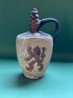 Vintage Belgische Armogrès aardewerk kruik/vaas met leeuw, Antiek en Kunst, Antiek | Keramiek en Aardewerk, Ophalen of Verzenden