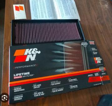 k&n 33-2865 VW Volkswagen Audi Seat Skoda Sport luchtfilter beschikbaar voor biedingen