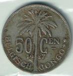 50 centiemen 1927 VL Belgisch Congo Albert I, Losse munt, Overige landen, Verzenden