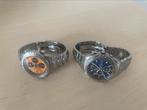 SEIKO <Macchina Sportiva by Giugiaro>-Vintage'90/2-Stuks !, Polshorloge, Ophalen of Verzenden, Zo goed als nieuw, Zilver