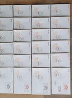 24 enveloppen voor de eerste dag met pinautomaten (16-11-198, Met envelop, Ophalen of Verzenden, Gestempeld, 1e dag stempel