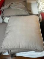 4 coussins couleur taupe à nouer 44x45 cm, Autres couleurs, Carré, Enlèvement, Utilisé