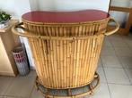Vintage Rotan  Tiki bar, Ophalen, Gebruikt, Inclusief barstoelen