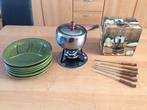 Te koop fondue set + borden, Ophalen of Verzenden, Nieuw, Brander, Fondueset
