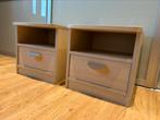 2 identieke nachtkastjes, Ophalen, Gebruikt, Hout