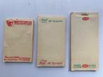 lot 3 oude notaboekjes merkreclame Persil la vacht qui rit, Verzamelen, Ophalen of Verzenden