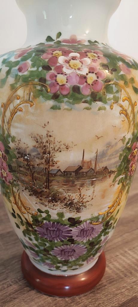 paar antieke geëmailleerde opaline vazen, Antiek en Kunst, Antiek | Woonaccessoires, Ophalen of Verzenden