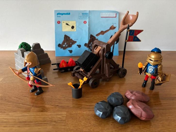 Playmobil Knights 6039 Katapult van de Leeuwenridders, Kinderen en Baby's, Speelgoed | Playmobil, Zo goed als nieuw, Complete set