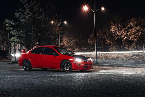 Dodge Neon SRT-4, Auto's, Dodge, Particulier, Benzine, 5 deurs, Handgeschakeld, Rood, Zwart, Leder en Stof, Voorwielaandrijving