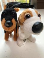 Set van twee kleine pluchen hondjes, Enfants & Bébés, Jouets | Peluches, Comme neuf, Enlèvement ou Envoi, Chien