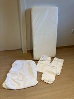 Matras voor wieg, incl. 3 hoeslakens & matrasbeschermer, Kinderen en Baby's, Ophalen of Verzenden, Zo goed als nieuw, Wieg