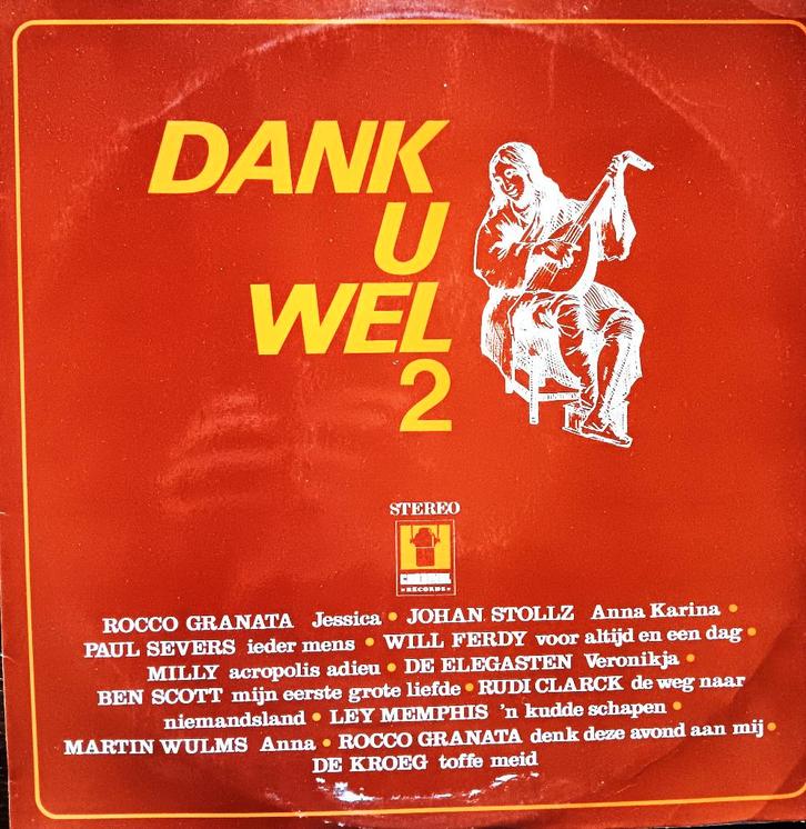 LP DANK U WEL 2     NEDERLANDSTALIG, CD & DVD, Vinyles | Néerlandophone, Enlèvement