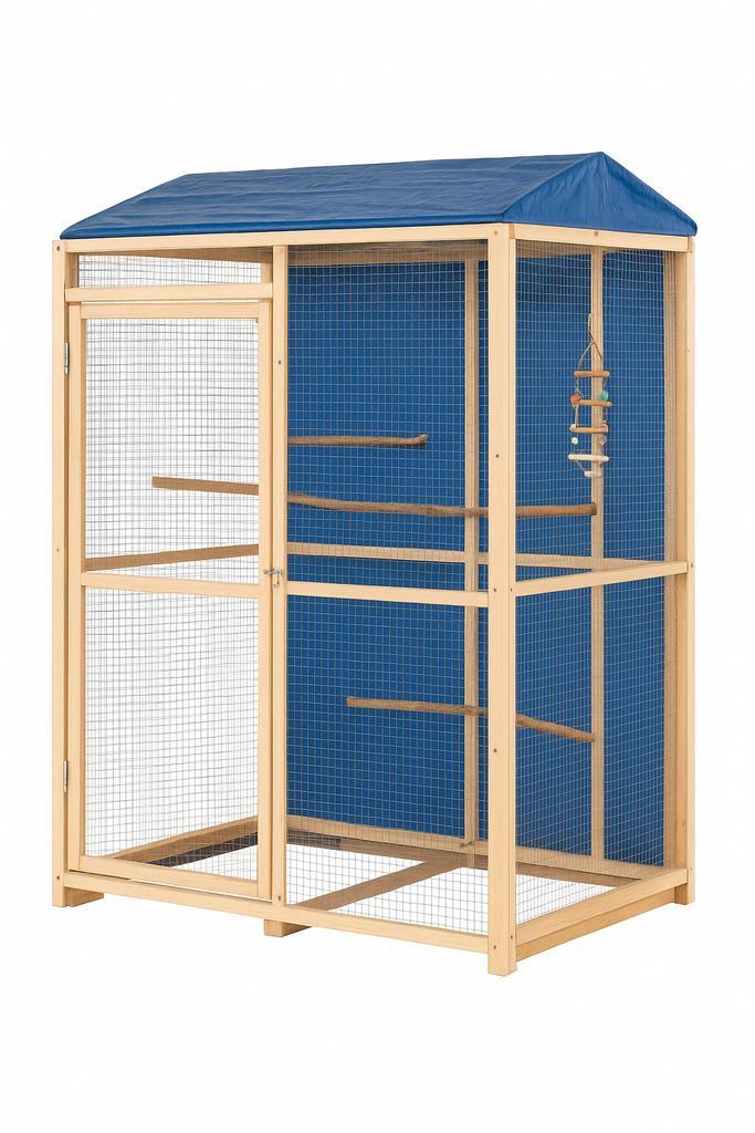 Volière (construction a la demande pereuche perroquet canari, Dieren en Toebehoren, Vogels | Hokken en Kooien, Zo goed als nieuw