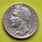 Belgium  5 Francs 1833  pos A.     Leopold l, Ophalen of Verzenden, Zilver, Losse munt