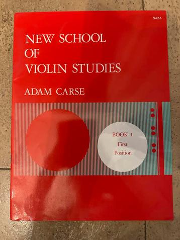 New school of violin studies - Adam Carse beschikbaar voor biedingen