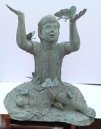brons beeld LENA ZAVARONI bronzen tuinbeeld, Ophalen, Brons