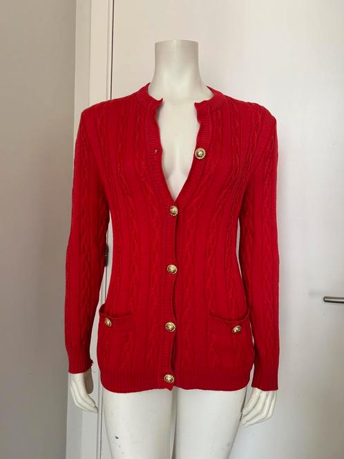 Céline M Triomphe gedraaid rood wollen vest, Kleding | Dames, Truien en Vesten, Rood, Ophalen of Verzenden