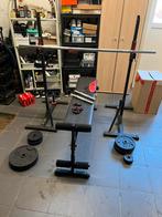 Bench Set – complete halterset met gewichten, Sport en Fitness, Ophalen, Gebruikt, Halterset