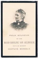 Bp. Van Aelbrouck Marie.  Sottegem 1831 † Sottegem 1906, Verzamelen, Bidprentjes en Rouwkaarten, Bidprentje, Ophalen of Verzenden