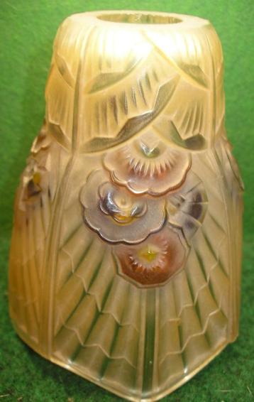 4 BOBECHES/TULPEN/LAMPENKAPJES/ART DECO GLASPASTA beschikbaar voor biedingen