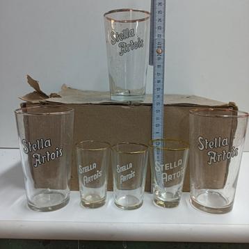 3 miniatuur Stella Artois + 12 boerkens  beschikbaar voor biedingen