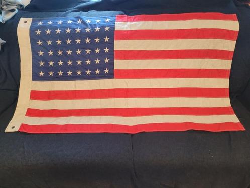 grand drapeau militaire USA 1943 USN norfolk collection, Divers, Drapeaux & Banderoles, Comme neuf, Enlèvement ou Envoi