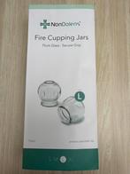 Nondolens fire cupping jars L + gratis tang, Enlèvement ou Envoi, Comme neuf, Autres types