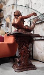 Retro.vintage draaibare (tv)tafel op voet, Ophalen