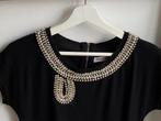 kleedje in zwart met glitters, Kleding | Dames, Ophalen, Zo goed als nieuw, Maat 42/44 (L), Zwart