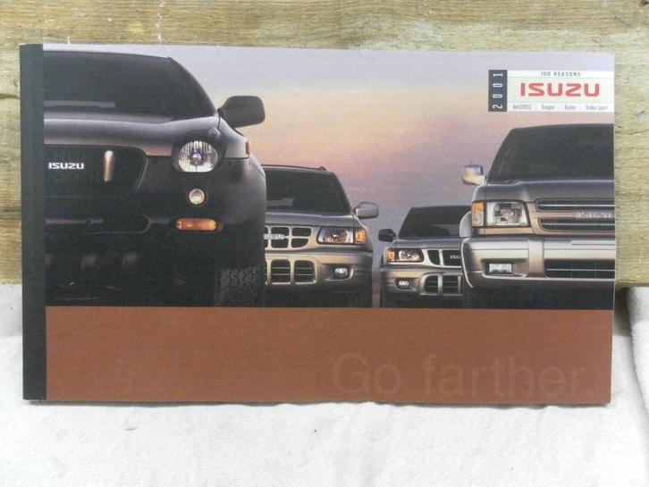 Brochure Isuzu Trooper & Rodeo USA 2001, Livres, Autos | Brochures & Magazines, Enlèvement ou Envoi