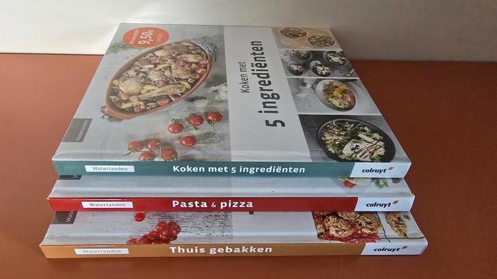 Set nieuwe kookboeken, Boeken, Kookboeken, Nieuw, Voorgerechten en Soepen, Hoofdgerechten, Taart, Gebak en Desserts, Overige typen