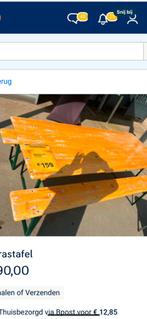 Picknick tafel, Tuin en Terras, Ophalen, Gebruikt, Rechthoekig, Hout