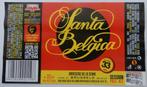 Bieretiket Santa Belgica Brouwerij De la Senne (9p7), Verzamelen, Verzenden, Gebruikt