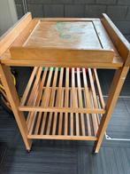 Houten verzorgingstafel op wieltjes gratis afhalen, Kinderen en Baby's, Ophalen, Gebruikt, Overige typen, Standaard