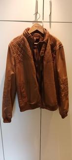 lederen jas, Ophalen of Verzenden, Zo goed als nieuw, Maat 48/50 (M), Bruin