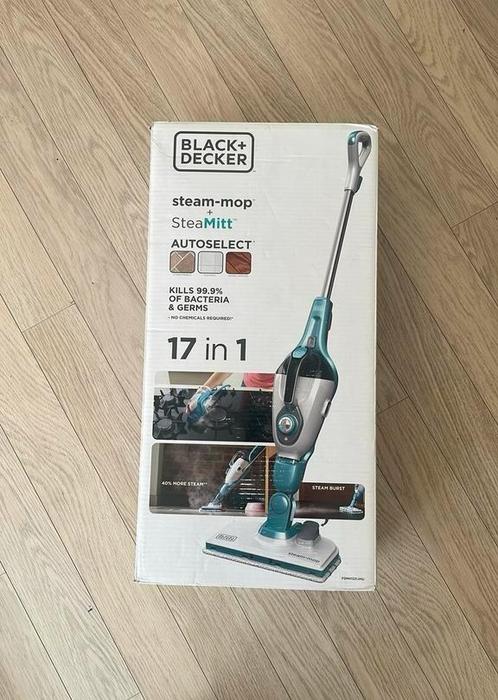 Black & Decker Steam-mop 17-in-1 FSMH1321JMD, Elektronische apparatuur, Stoomapparaten, Zo goed als nieuw, Stoomreiniger, Ophalen of Verzenden
