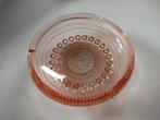 Mooie vintage glazen asbak oranje glas, Ophalen of Verzenden