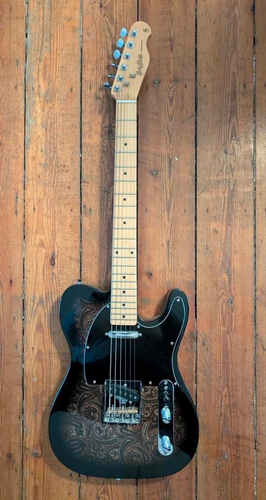 Harley Benton TE-70 Black Paisley, Muziek en Instrumenten, Snaarinstrumenten | Gitaren | Elektrisch