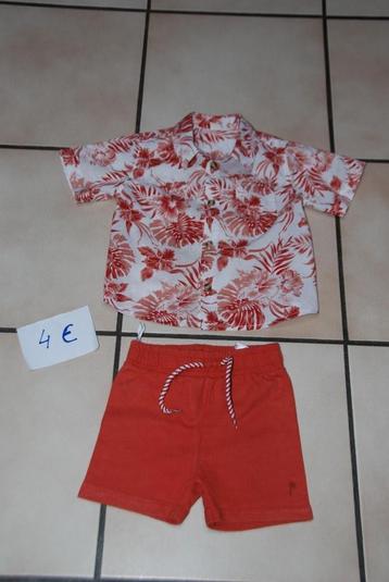 Leuke shorts en topsets voor babyjongens voor de zomer T86cm beschikbaar voor biedingen