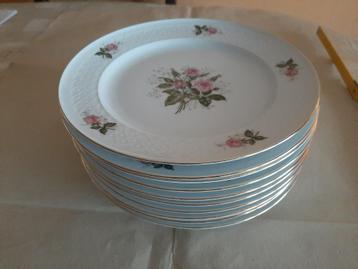 Set van 10 platte borden porselein Seltmann Weiden beschikbaar voor biedingen
