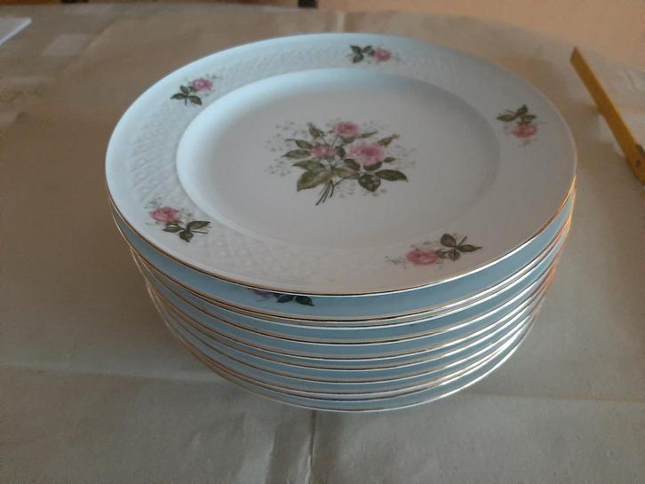 Set van 10 platte borden porselein Seltmann Weiden, Antiek en Kunst, Antiek | Servies los, Ophalen